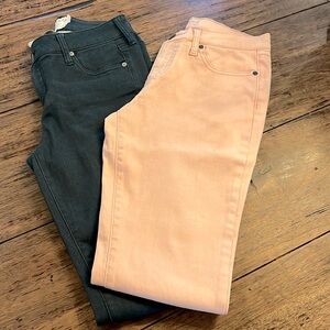 Bundle of Two Altar’d State Skinny Jeans in peach and Blue.  Size 26